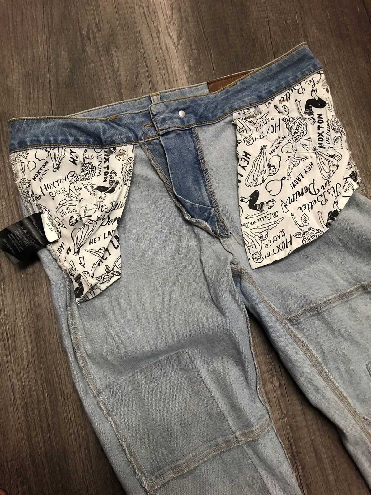 Designer × Vintage Hoxton Denim House of Pleasures Unisex Jeans Size US 31 - 13 Thumbnail