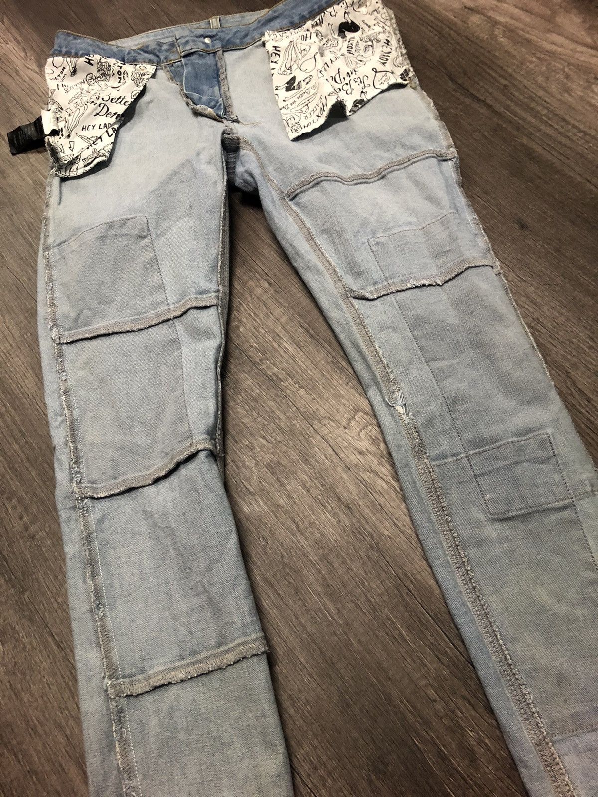 Designer × Vintage Hoxton Denim House of Pleasures Unisex Jeans Size US 31 - 9 Thumbnail