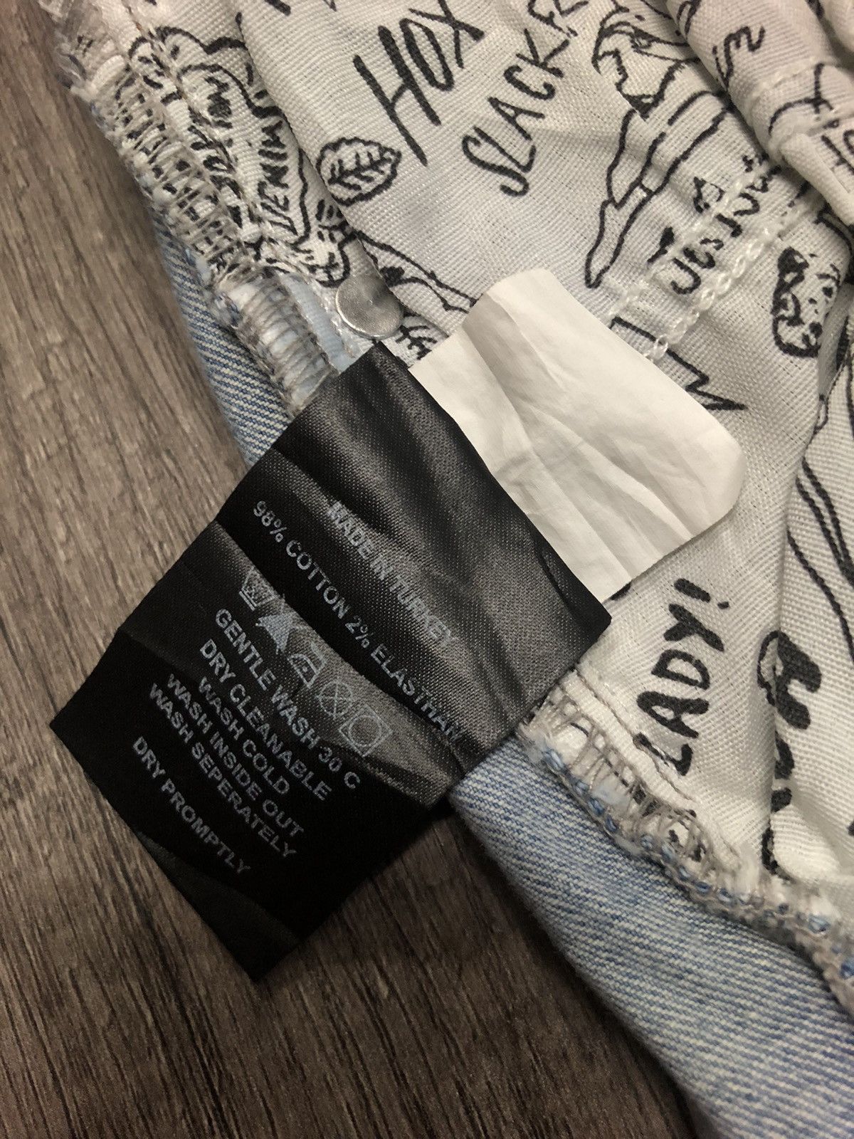 Designer × Vintage Hoxton Denim House of Pleasures Unisex Jeans Size US 31 - 11 Thumbnail