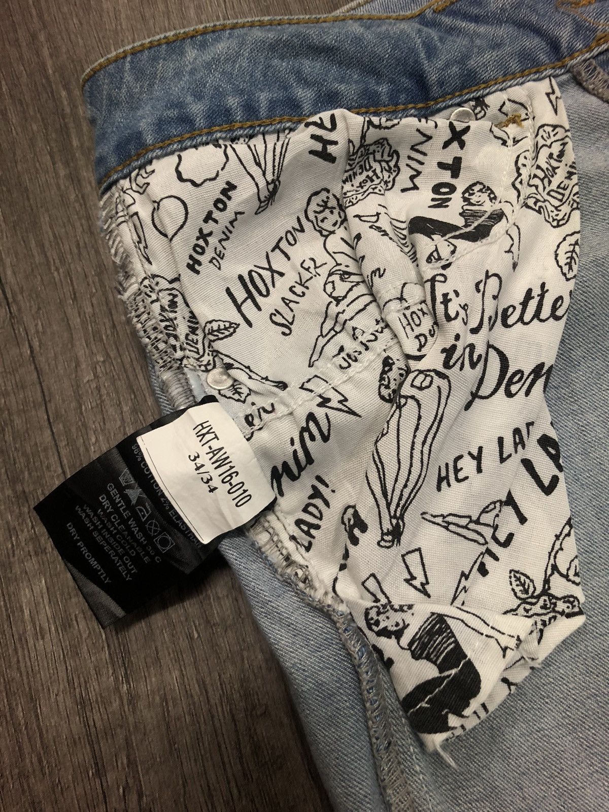 Designer × Vintage Hoxton Denim House of Pleasures Unisex Jeans Size US 31 - 16 Thumbnail