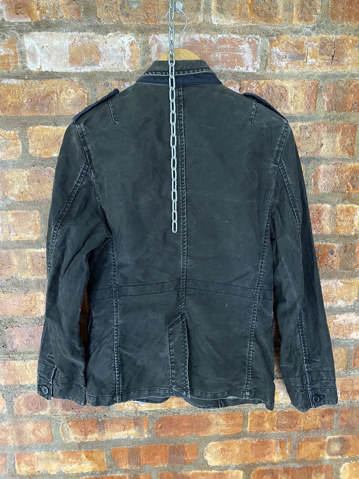 Japanese Brand EDGE Rupert Wax wash faded Multipocket jacket Size US S / EU 44-46 / 1 - 9 Thumbnail