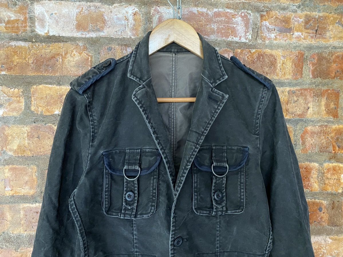 Japanese Brand EDGE Rupert Wax wash faded Multipocket jacket Size US S / EU 44-46 / 1 - 3 Thumbnail