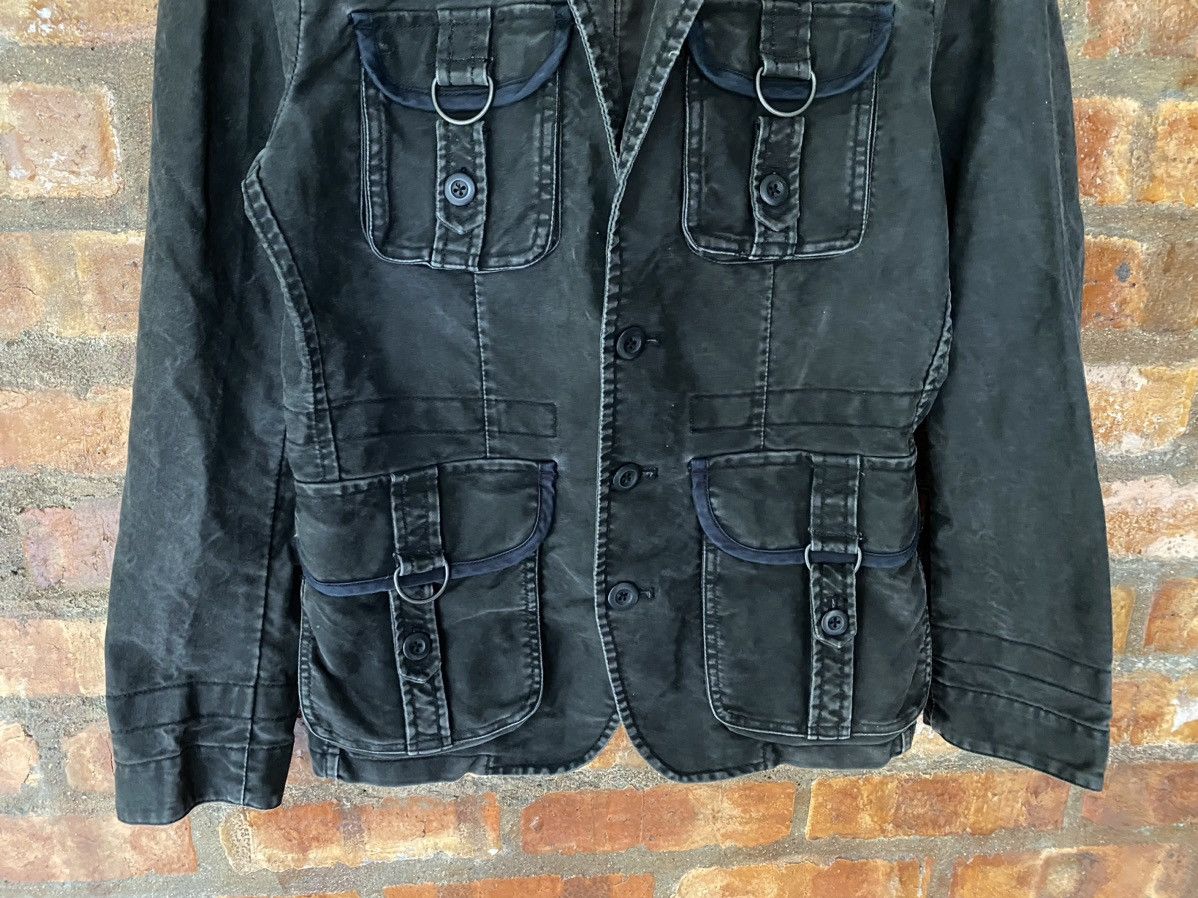 Japanese Brand EDGE Rupert Wax wash faded Multipocket jacket Size US S / EU 44-46 / 1 - 4 Thumbnail