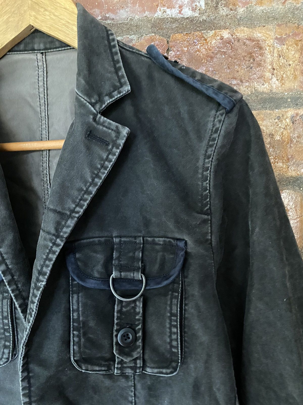 Japanese Brand EDGE Rupert Wax wash faded Multipocket jacket Size US S / EU 44-46 / 1 - 5 Thumbnail