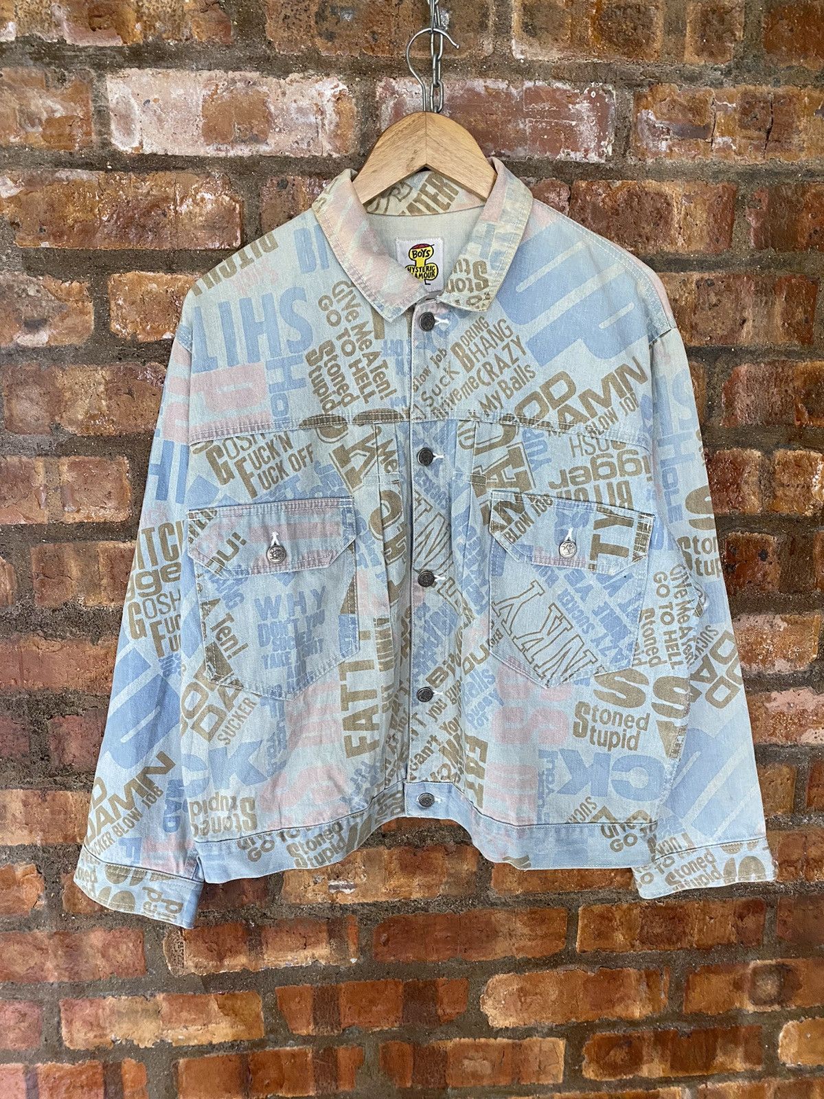 Hysteric Glamour AW85 Hysteric Glamour iconic Fucking Art logo light jacket Size US M / EU 48-50 / 2 - 2 Thumbnail