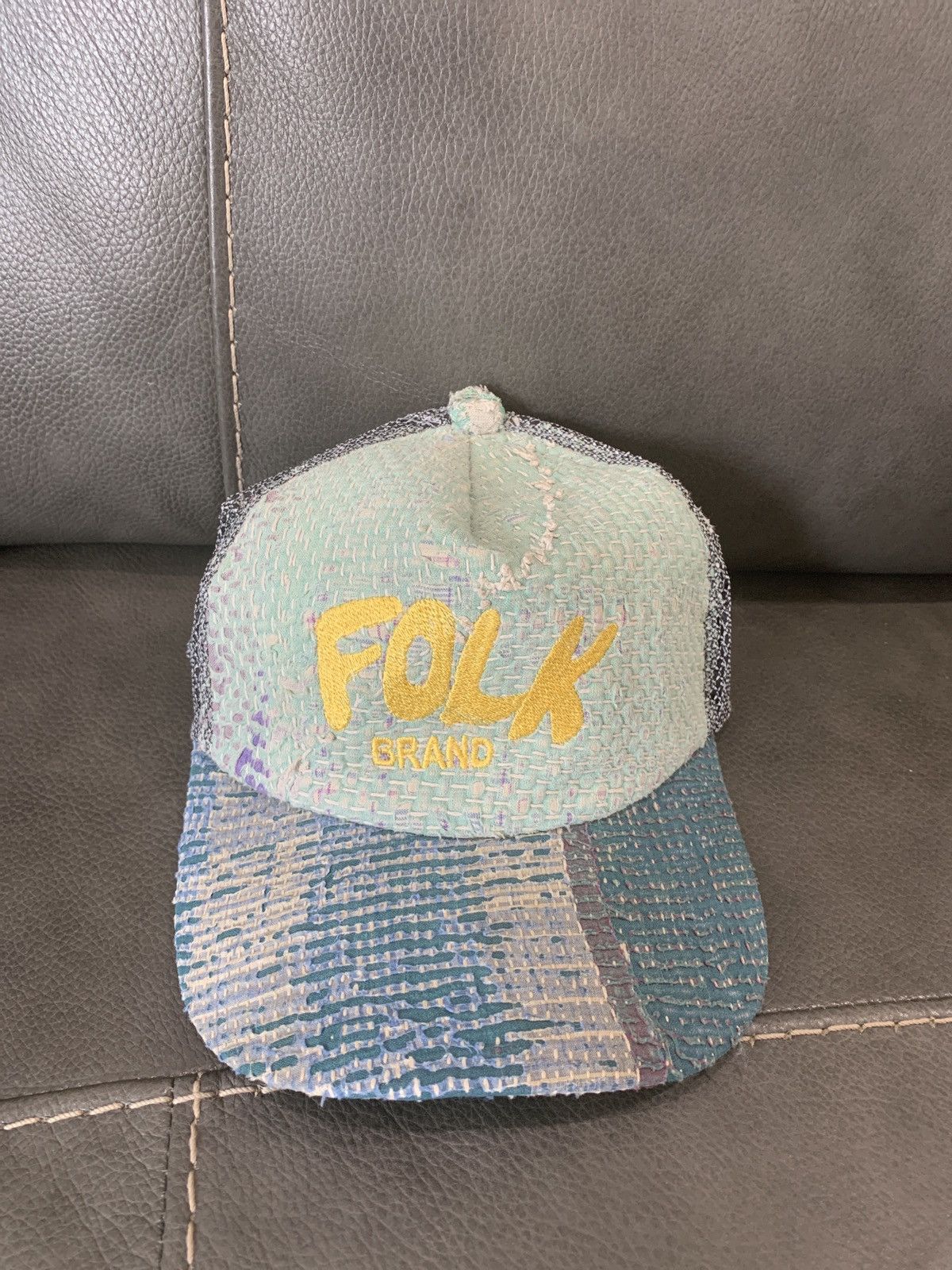 image of Asspizza x Kentucky Boy Tyler Trucker Hat in Green, Men's