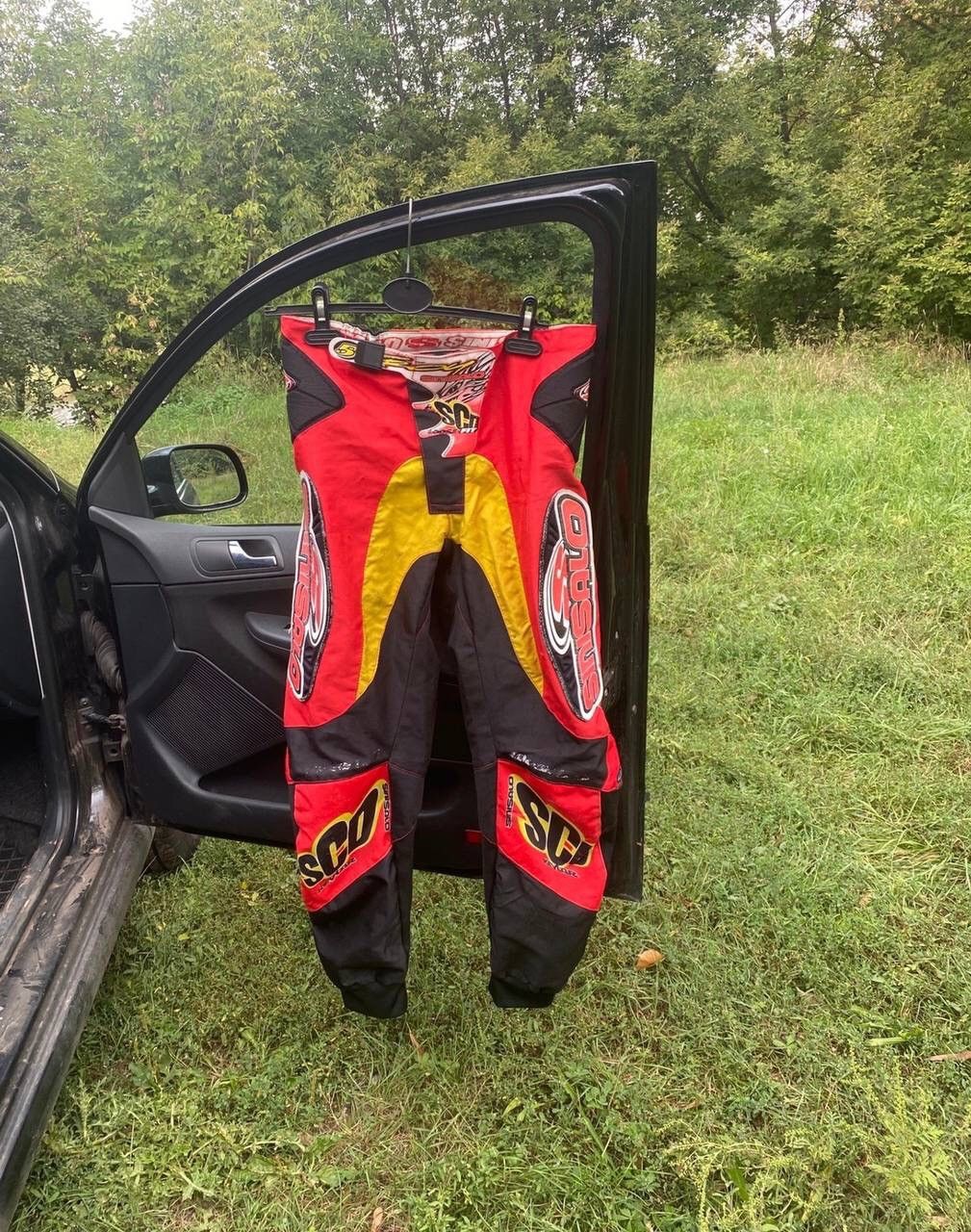 image of Racing x Sports Specialties 90's Honda Sinisalo Motorcross Racewear Pants in Red, Men's (Size 32)
