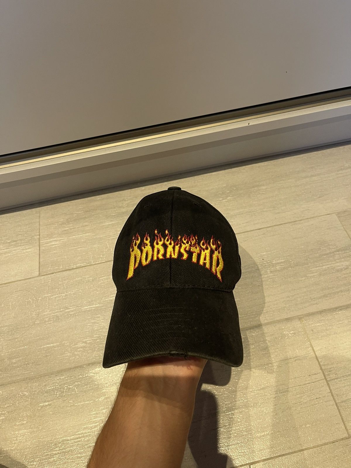 Vintage Hat Porn Star Pornstar Flame Trasher - Rare , 90s , y2k ! Size ONE SIZE - 2 Thumbnail