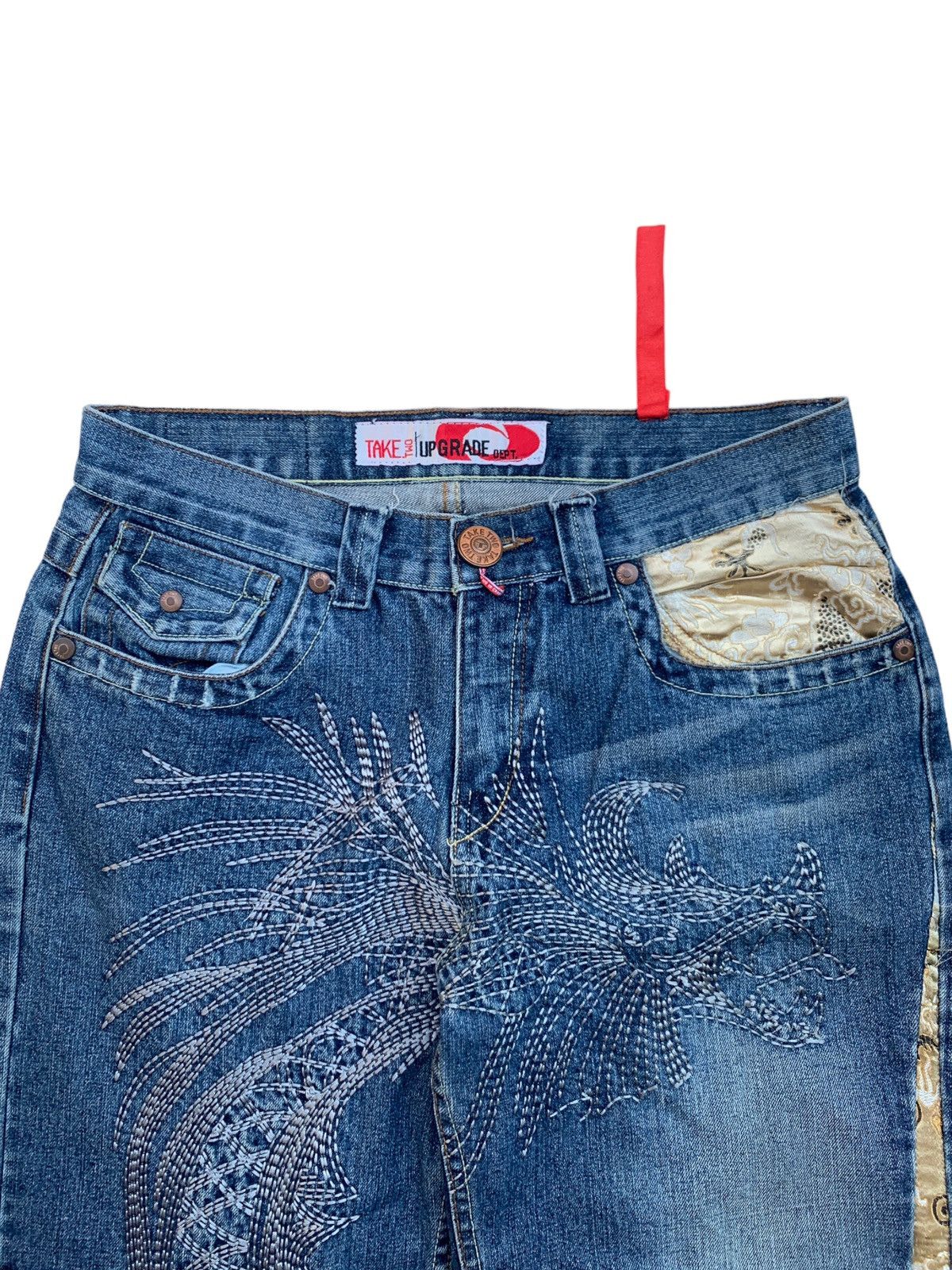 Japanese Brand Vintage Karakuri tamashii japanese denim baggy jeans Size US 34 / EU 50 - 5 Thumbnail