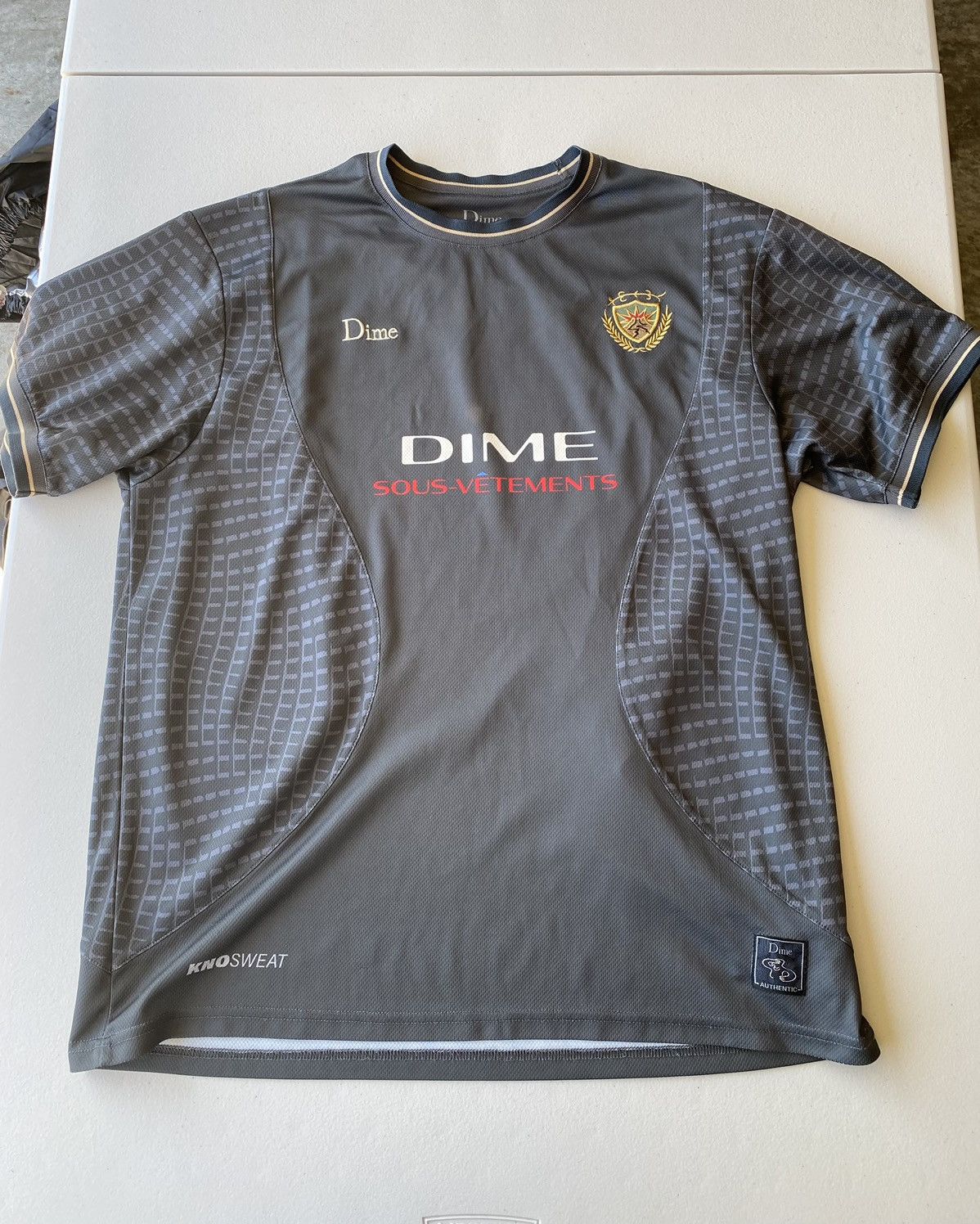 DIME MTL ATHLETIC JERSEY CHARCOAL