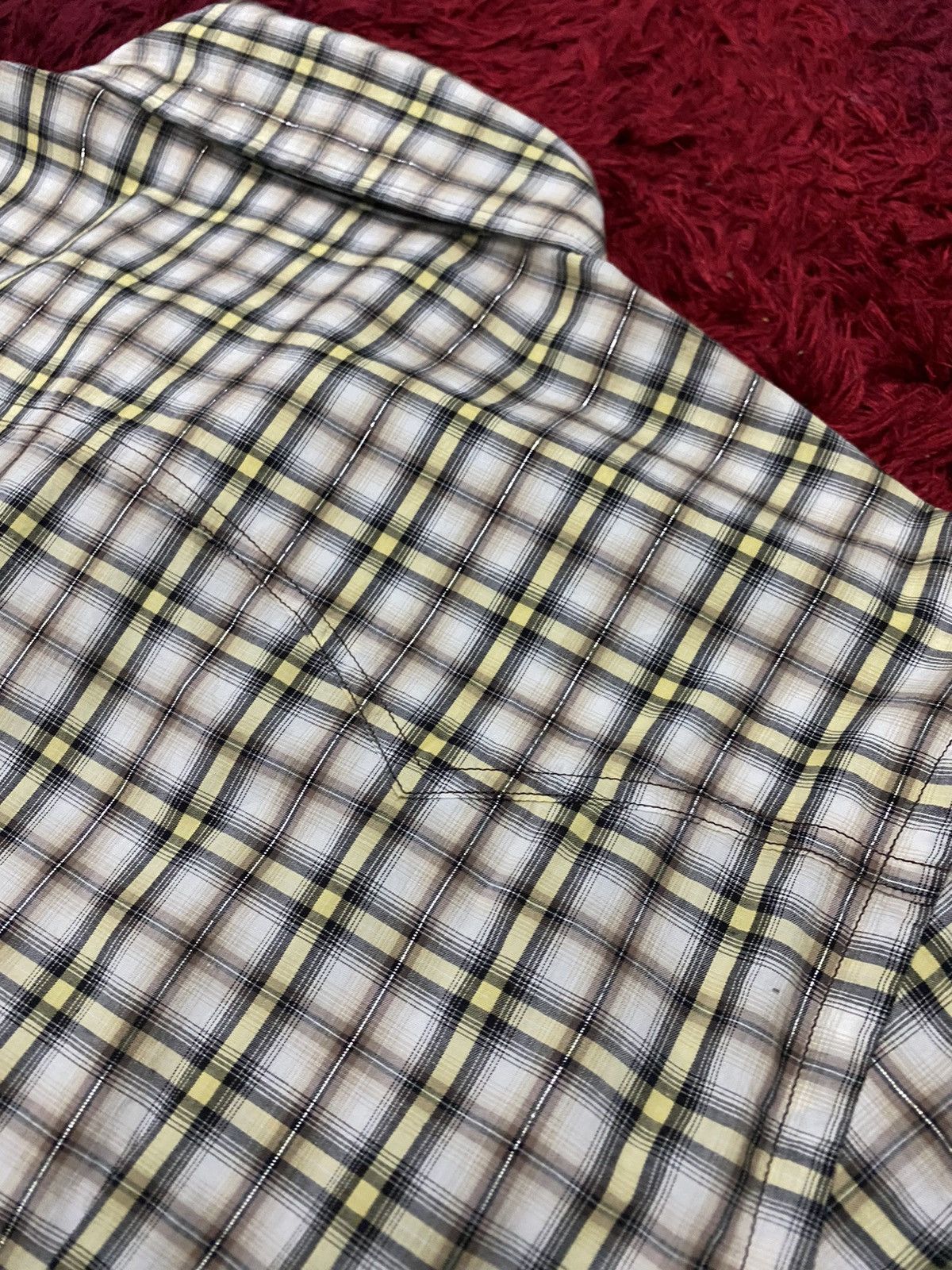 Burberry Vintage BURBERRY Black Label Western Shadow Plaid Checkered Size US M / EU 48-50 / 2 - 17 Thumbnail