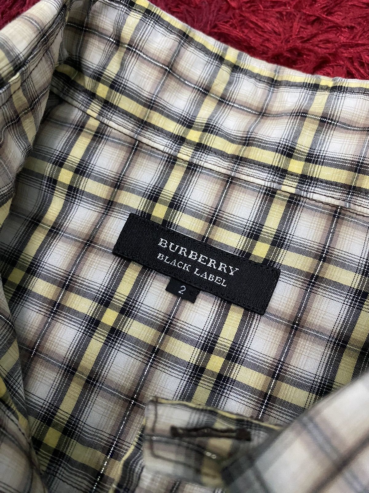 Burberry Vintage BURBERRY Black Label Western Shadow Plaid Checkered Size US M / EU 48-50 / 2 - 5 Thumbnail