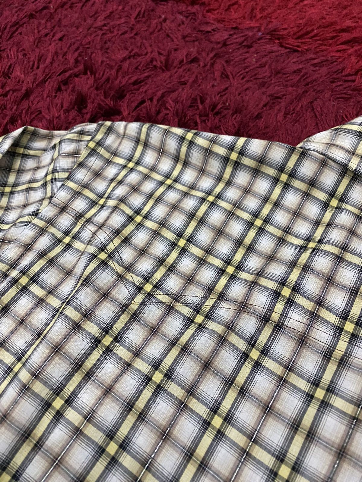 Burberry Vintage BURBERRY Black Label Western Shadow Plaid Checkered Size US M / EU 48-50 / 2 - 18 Thumbnail