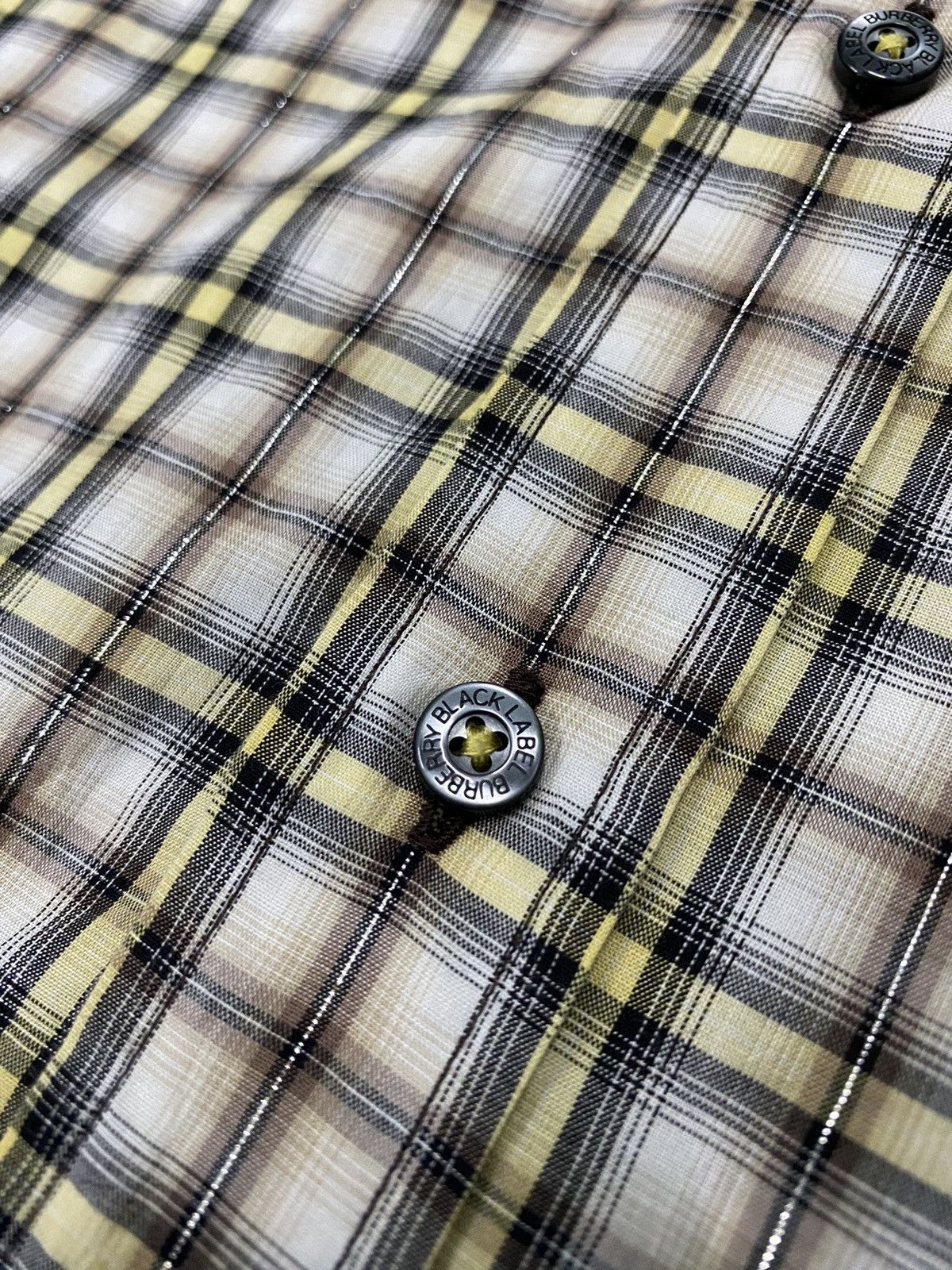 Burberry Vintage BURBERRY Black Label Western Shadow Plaid Checkered Size US M / EU 48-50 / 2 - 13 Thumbnail