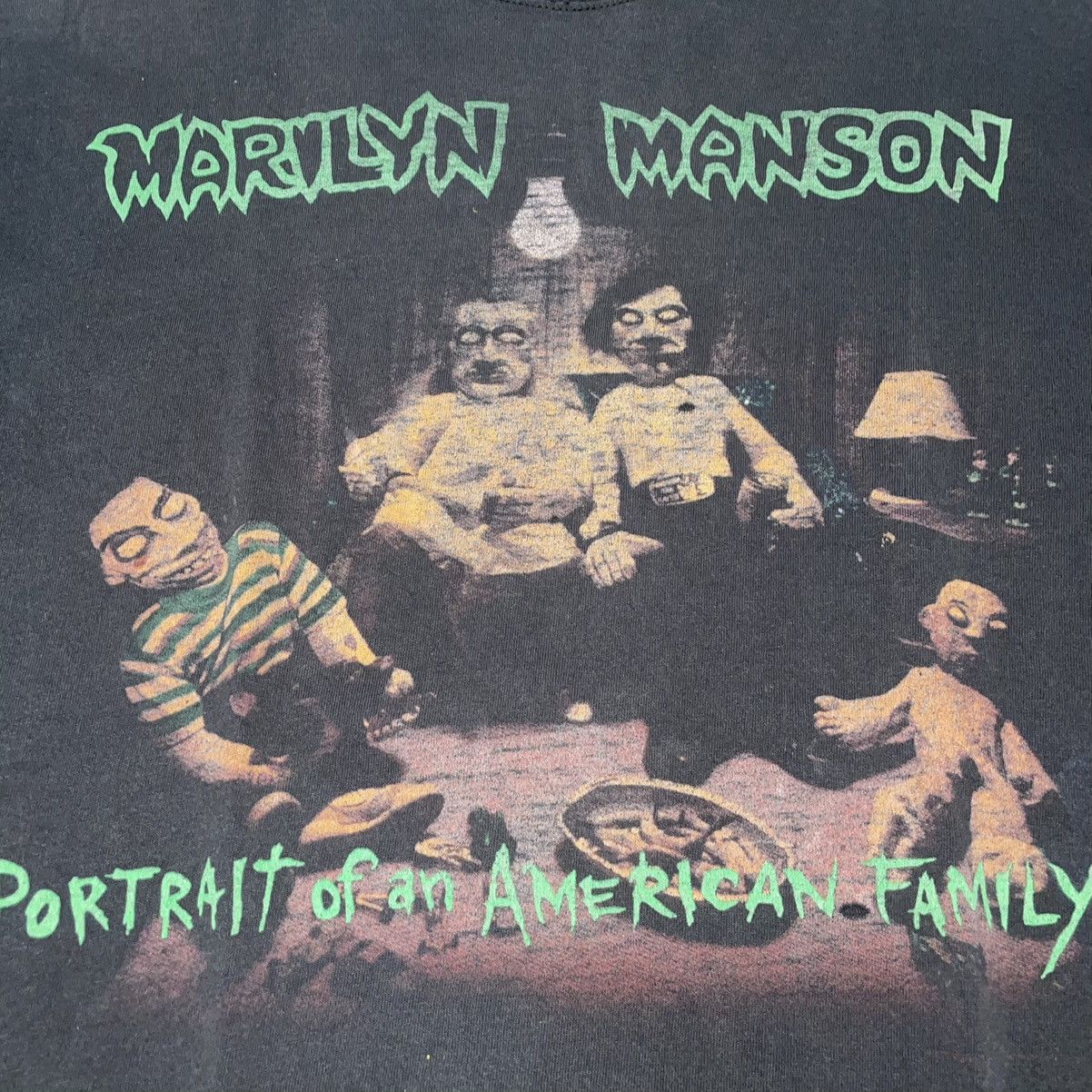 Band Tees × Marilyn Manson Marilyn Manson Portrait Of An American Family Distressed T Size US L / EU 52-54 / 3 - 3 Thumbnail
