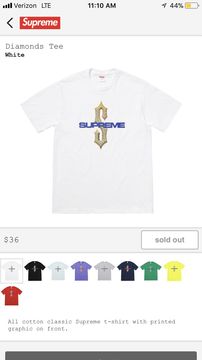 Supreme Diamonds Tee | Grailed