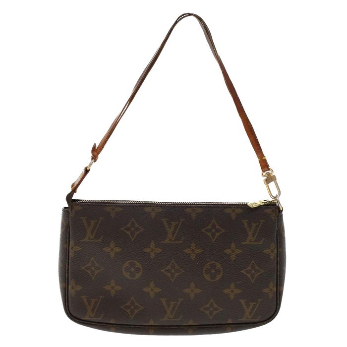 LOUIS VUITTON Monogram Pochette Accessoires Pouch M51980 LV Auth