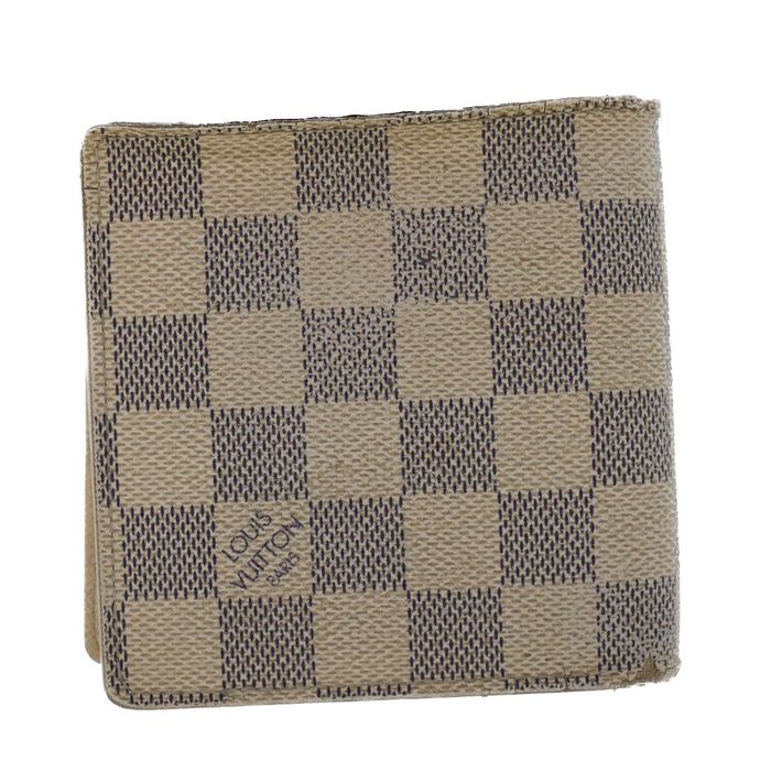 LOUIS VUITTON Damier Azur Porte Feuille Marco Bifold Wallet N60018