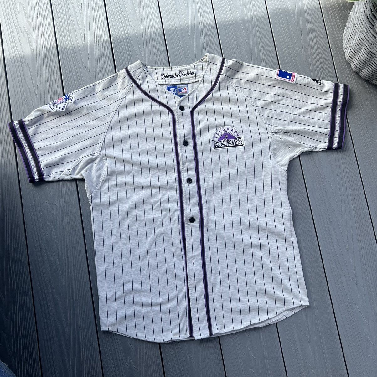 Vintage Starter Rockies Colorado Major Baseball Jersey