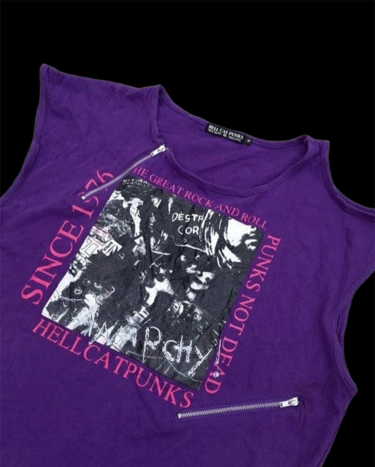 KMRii Japanese brand hell cat punks not dead seditionaries tanktop Size US M / EU 48-50 / 2 - 4 Thumbnail