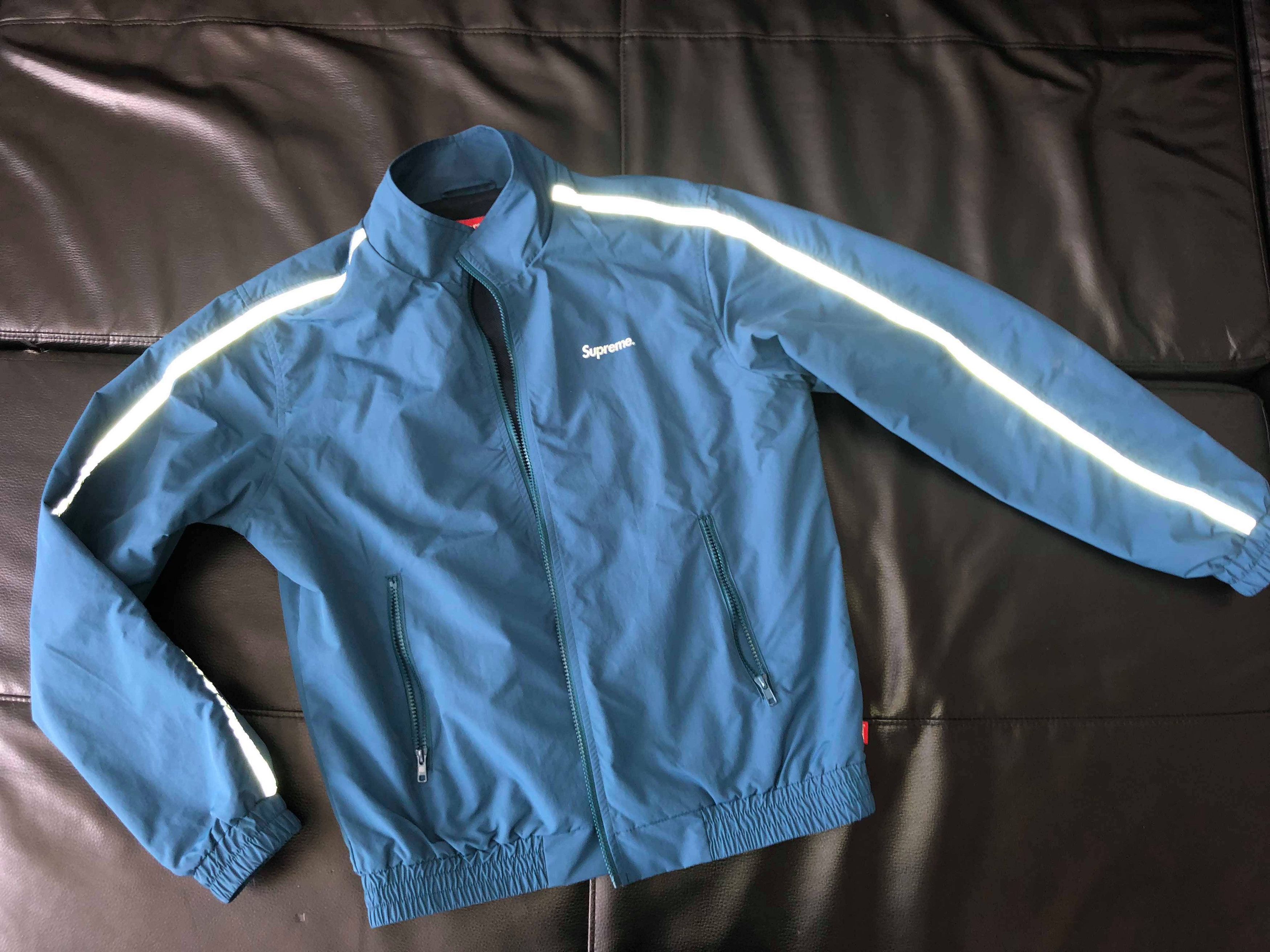 Supreme 3m reflective stripe track jacket store