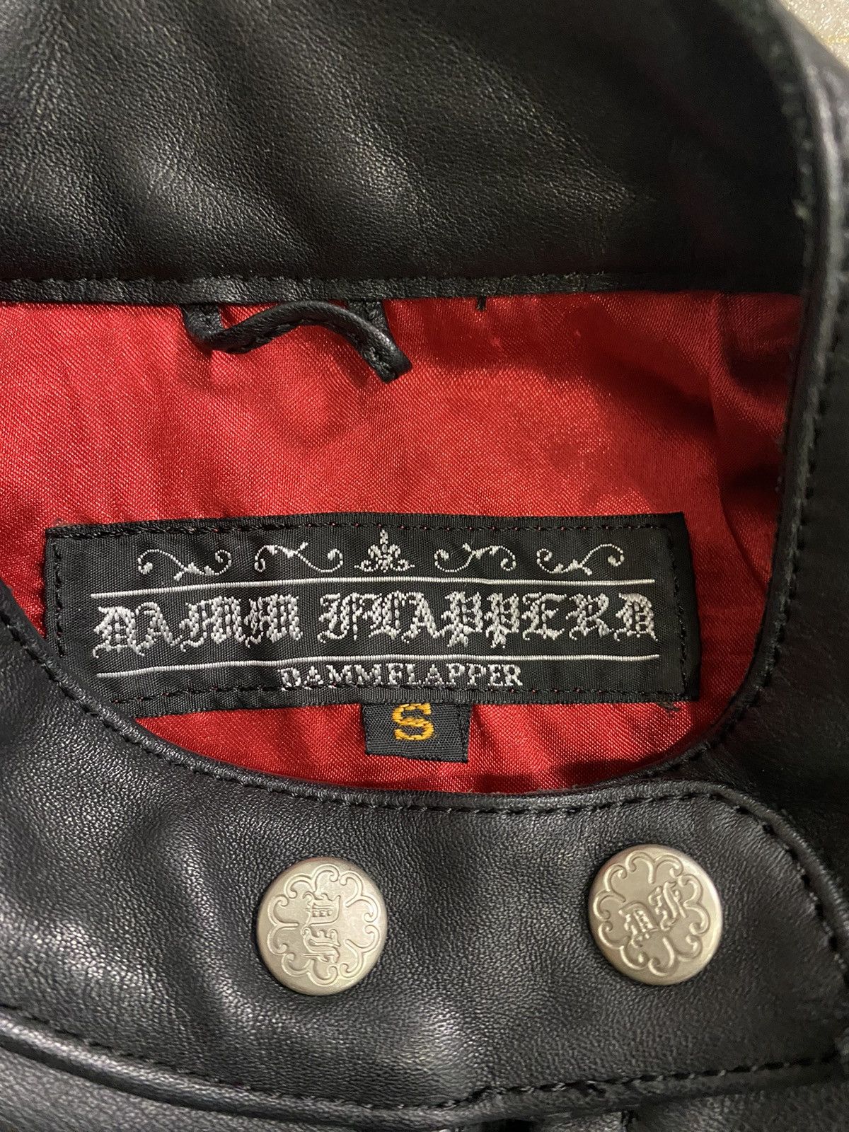 Ekam 90s Damm Flapper Japan Rider Cowhide leatherJacket Size S / US 4 / IT 40 - 10 Thumbnail