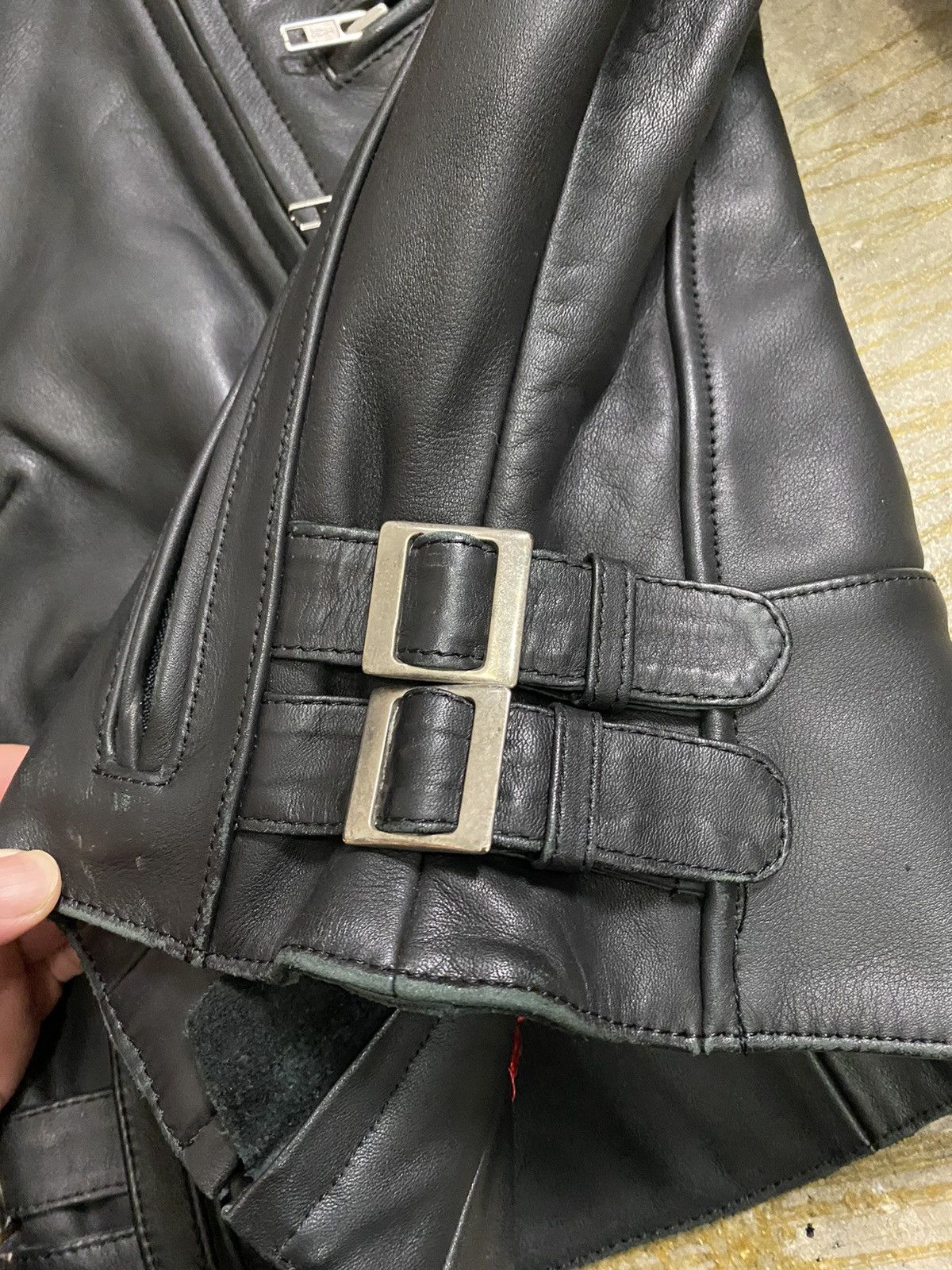 Ekam 90s Damm Flapper Japan Rider Cowhide leatherJacket Size S / US 4 / IT 40 - 7 Thumbnail