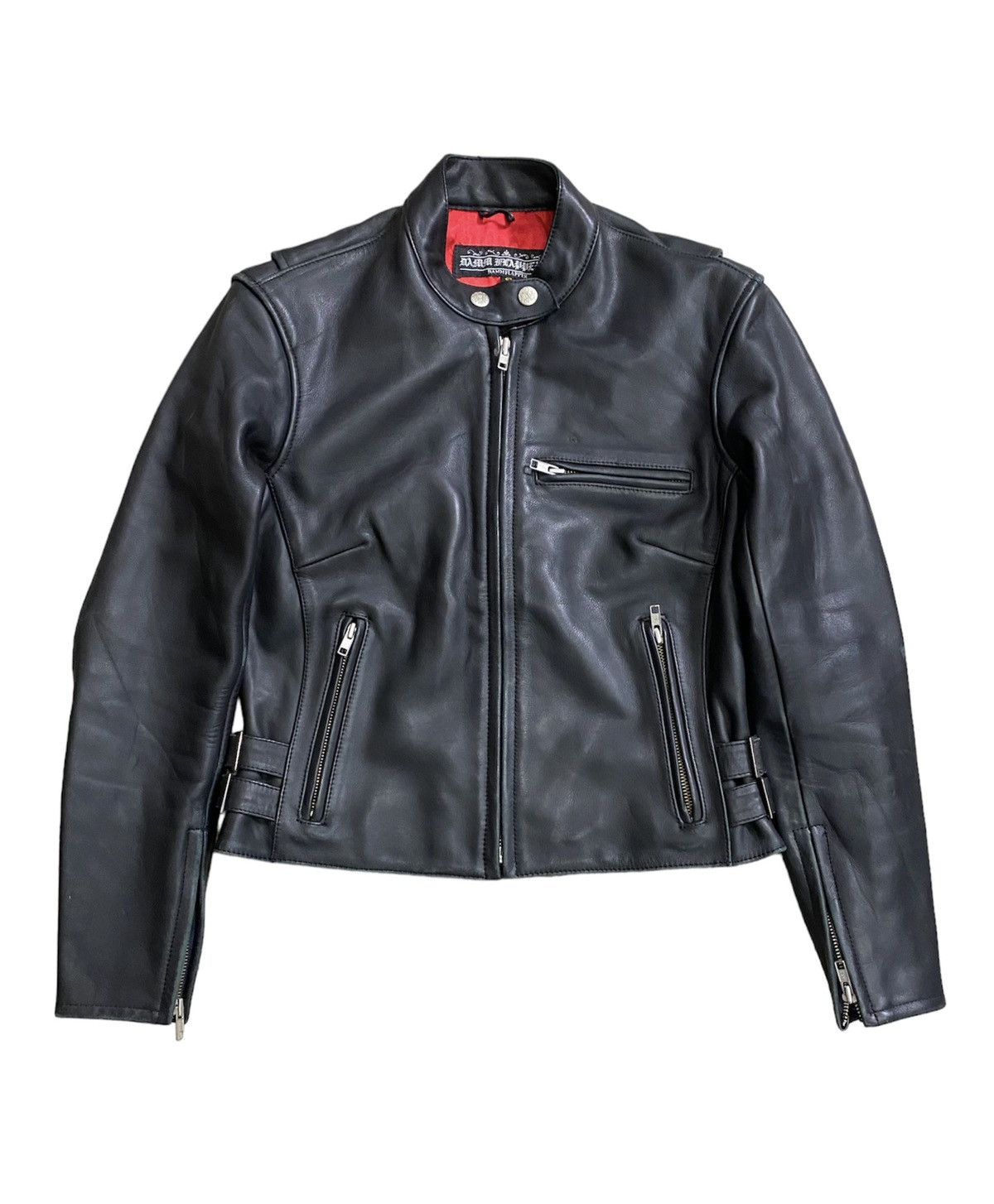 Ekam 90s Damm Flapper Japan Rider Cowhide leatherJacket Size S / US 4 / IT 40 - 1 Thumbnail