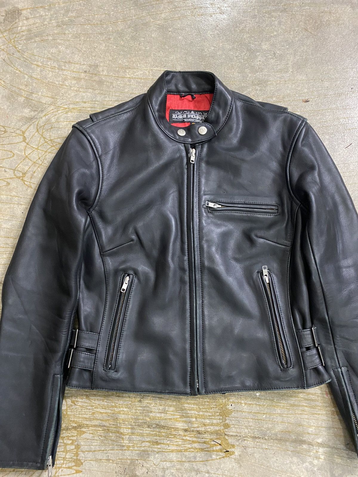 Ekam 90s Damm Flapper Japan Rider Cowhide leatherJacket Size S / US 4 / IT 40 - 3 Thumbnail