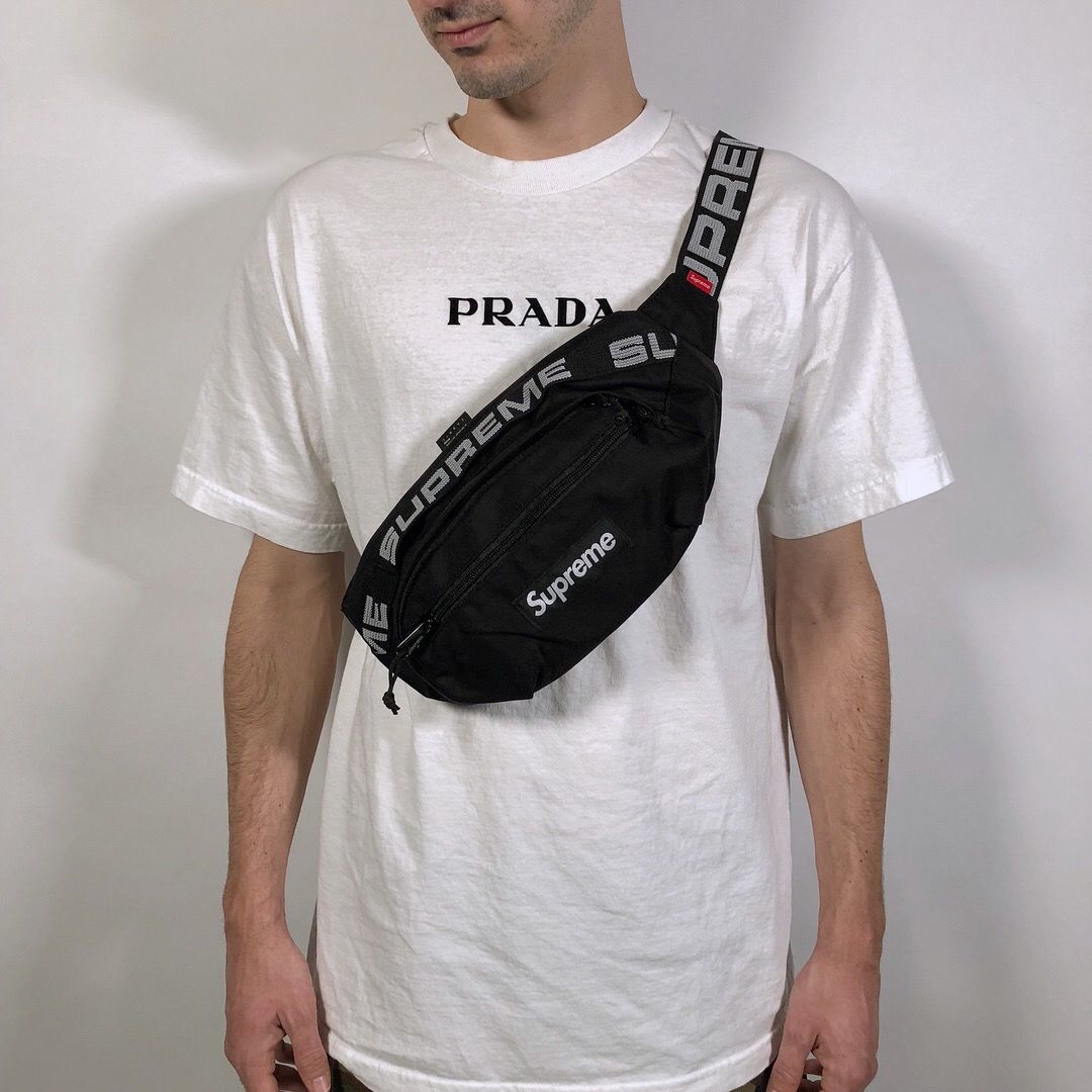 Supreme, Bags, Supreme Fanny Pack Ss8 Black With Tags