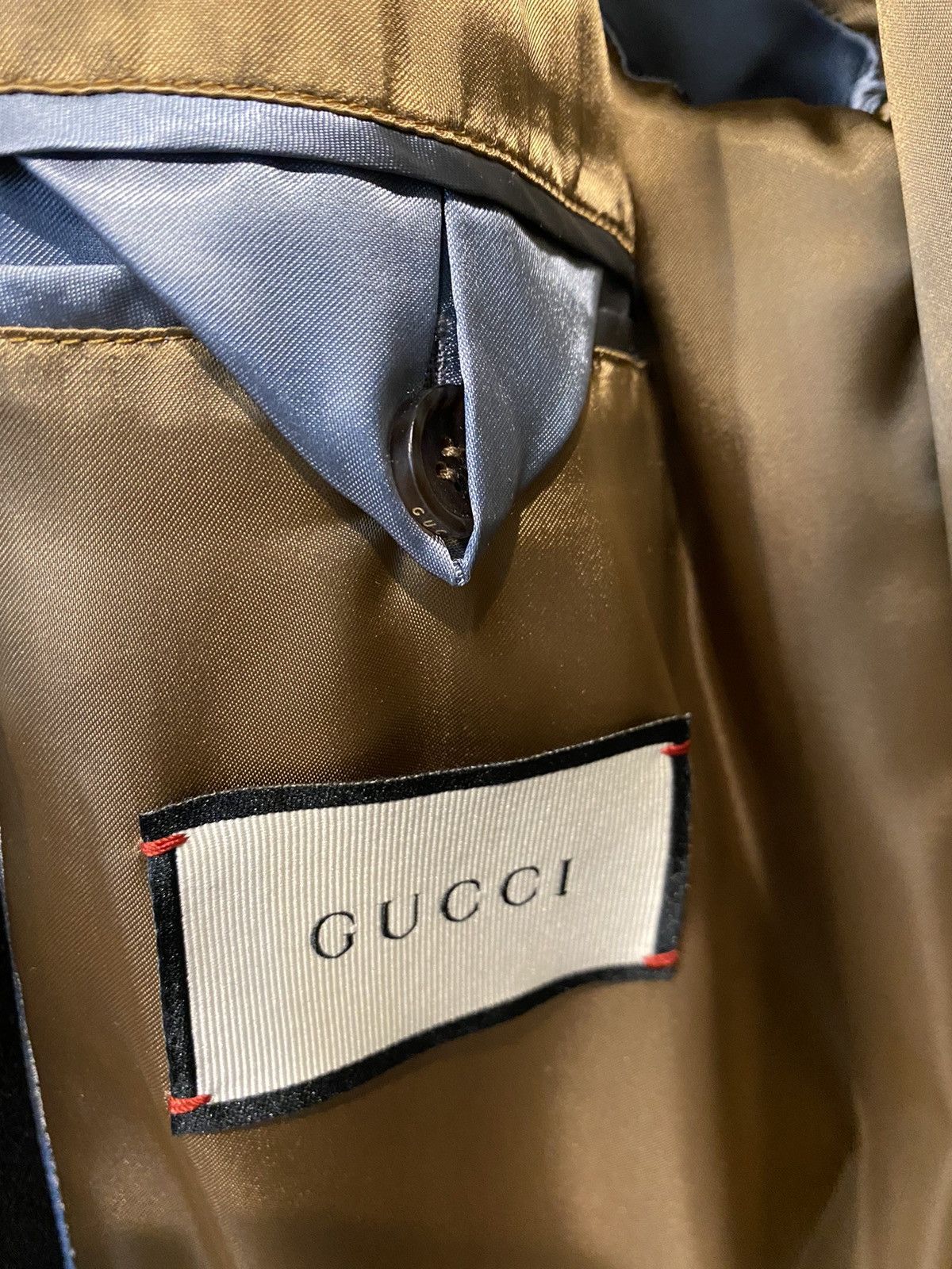Gucci Gucci embroidered bee black wool bomber jacket Size US M / EU 48-50 / 2 - 3 Thumbnail