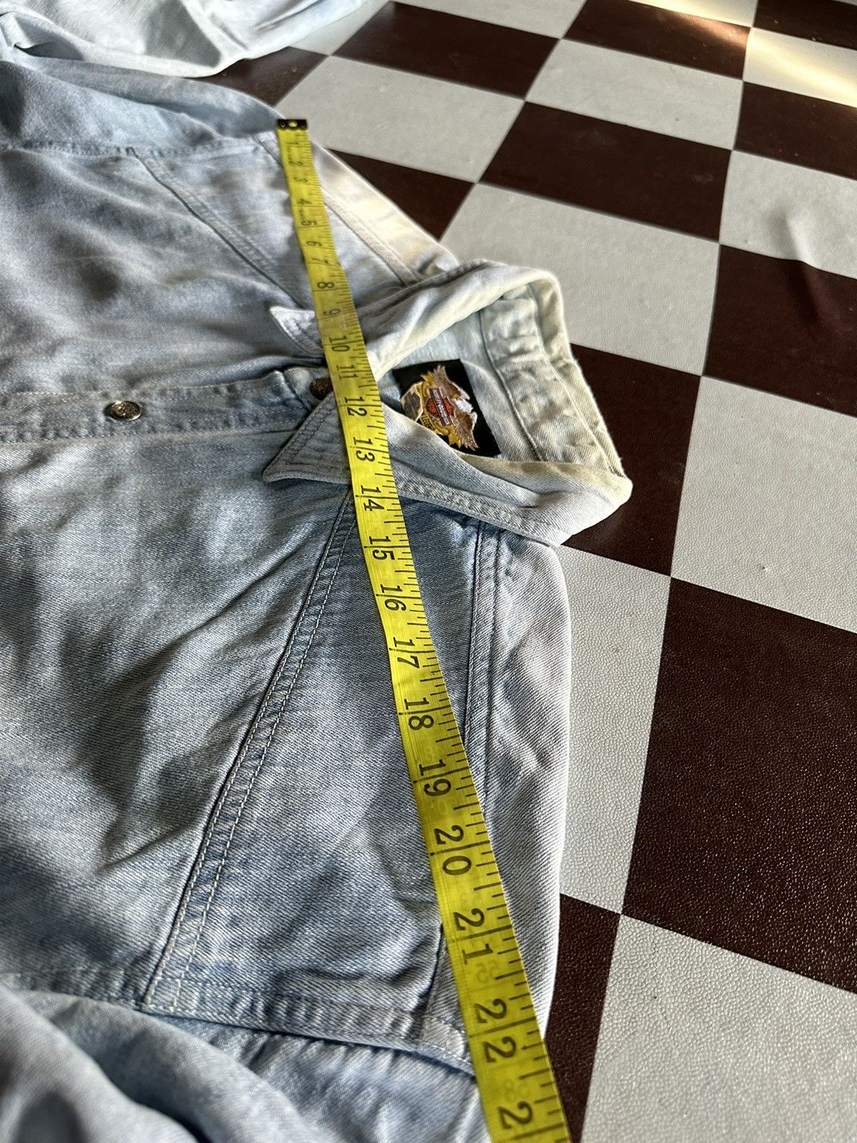 Vintage Vintage Harley davidson denim shirts Size US L / EU 52-54 / 3 - 8 Thumbnail