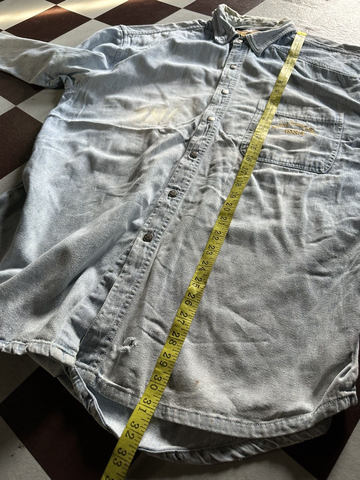 Vintage Vintage Harley davidson denim shirts Size US L / EU 52-54 / 3 - 7 Thumbnail