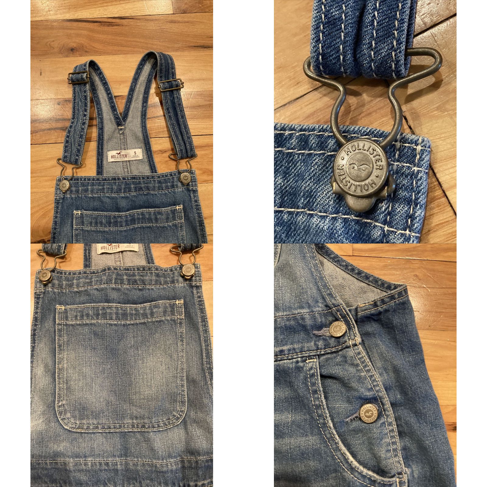 Hollister denim orders overalls