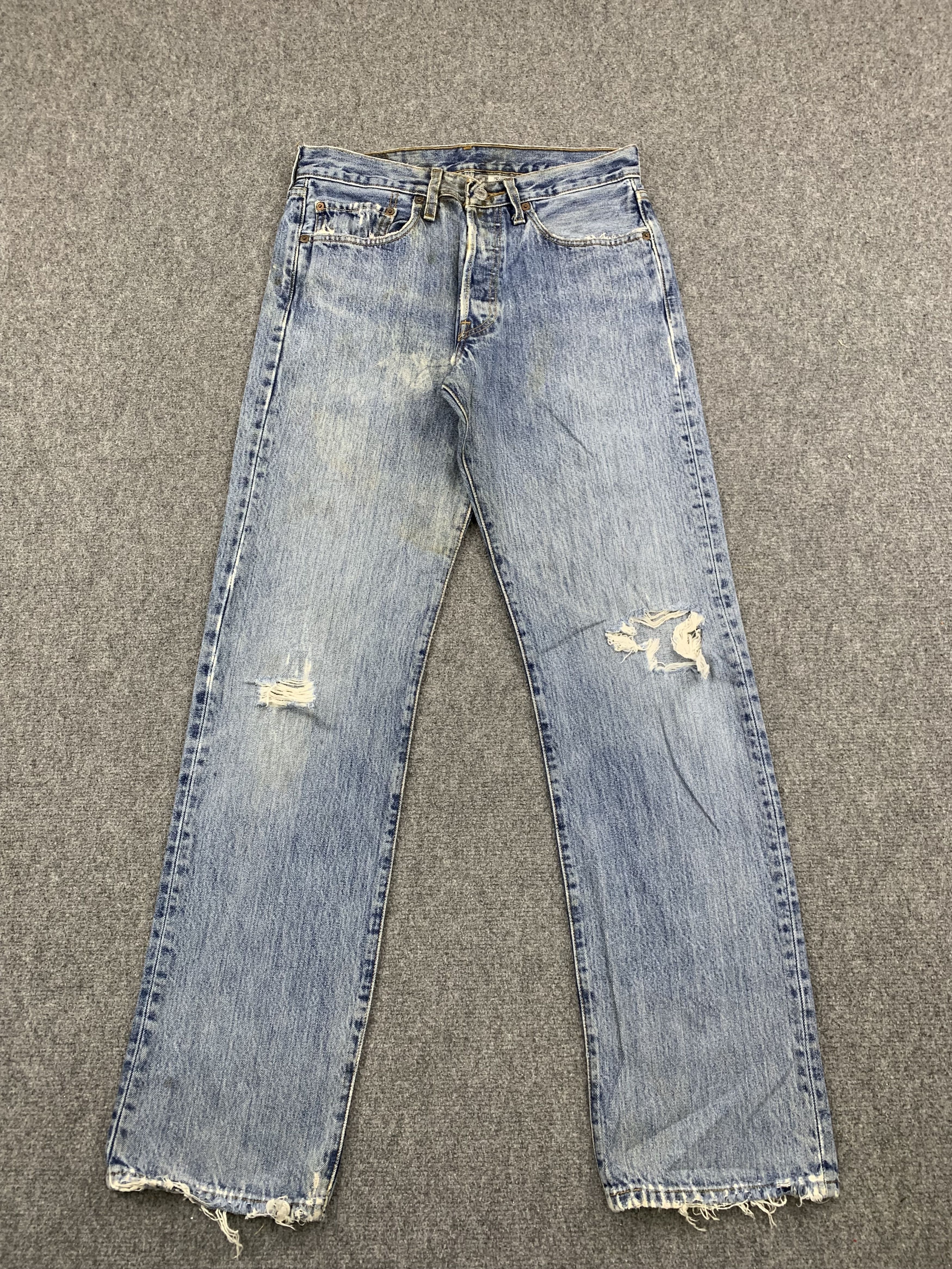 Levi's Vintage Levis 501 Faded Blue Jeans DP1832 Size US 30 / EU 46 - 1 Thumbnail