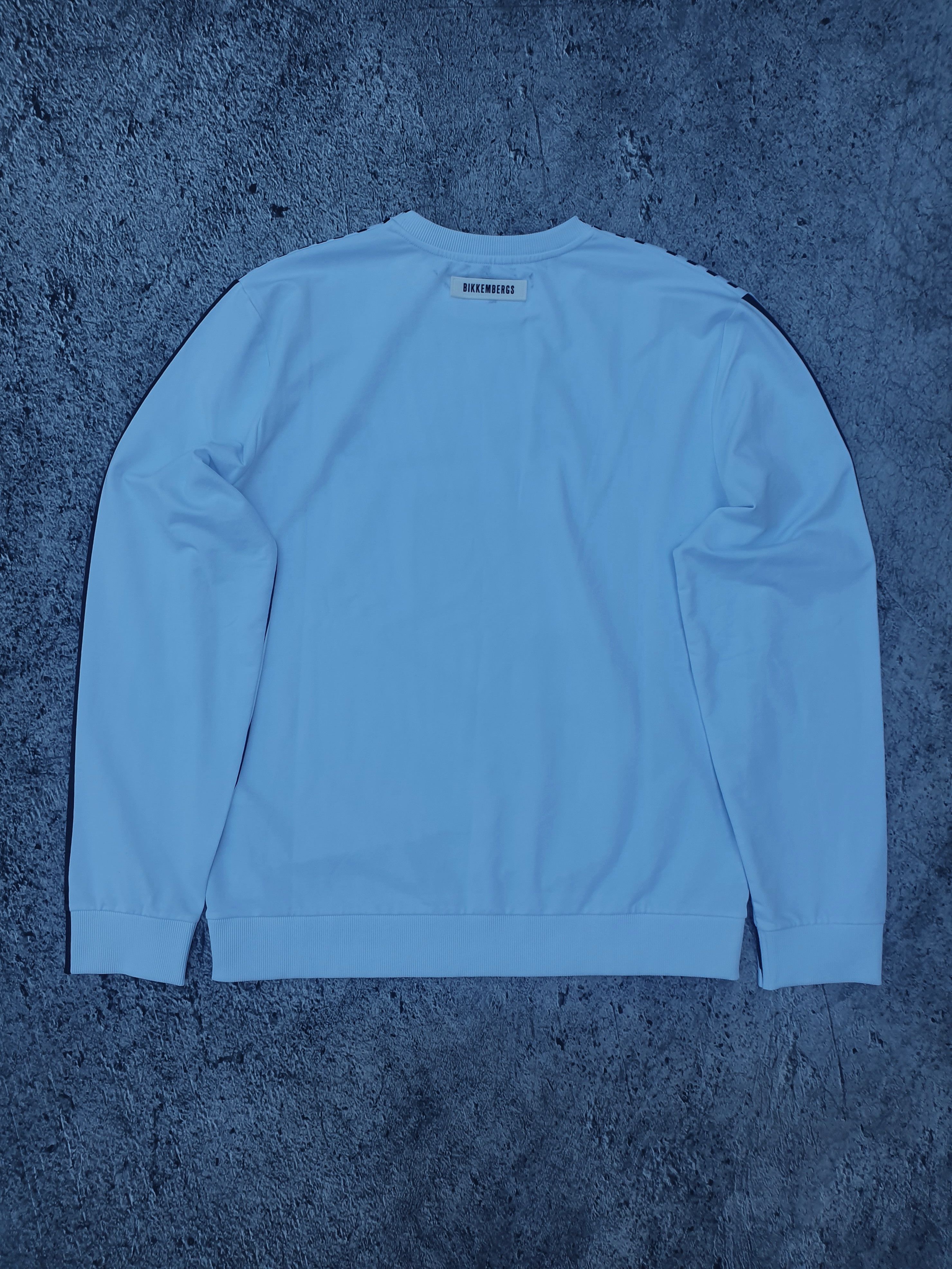 Dirk Bikkembergs Dirk Bikkembergs face distorted stripe sweatshirt Size US XL / EU 56 / 4 - 2 Thumbnail