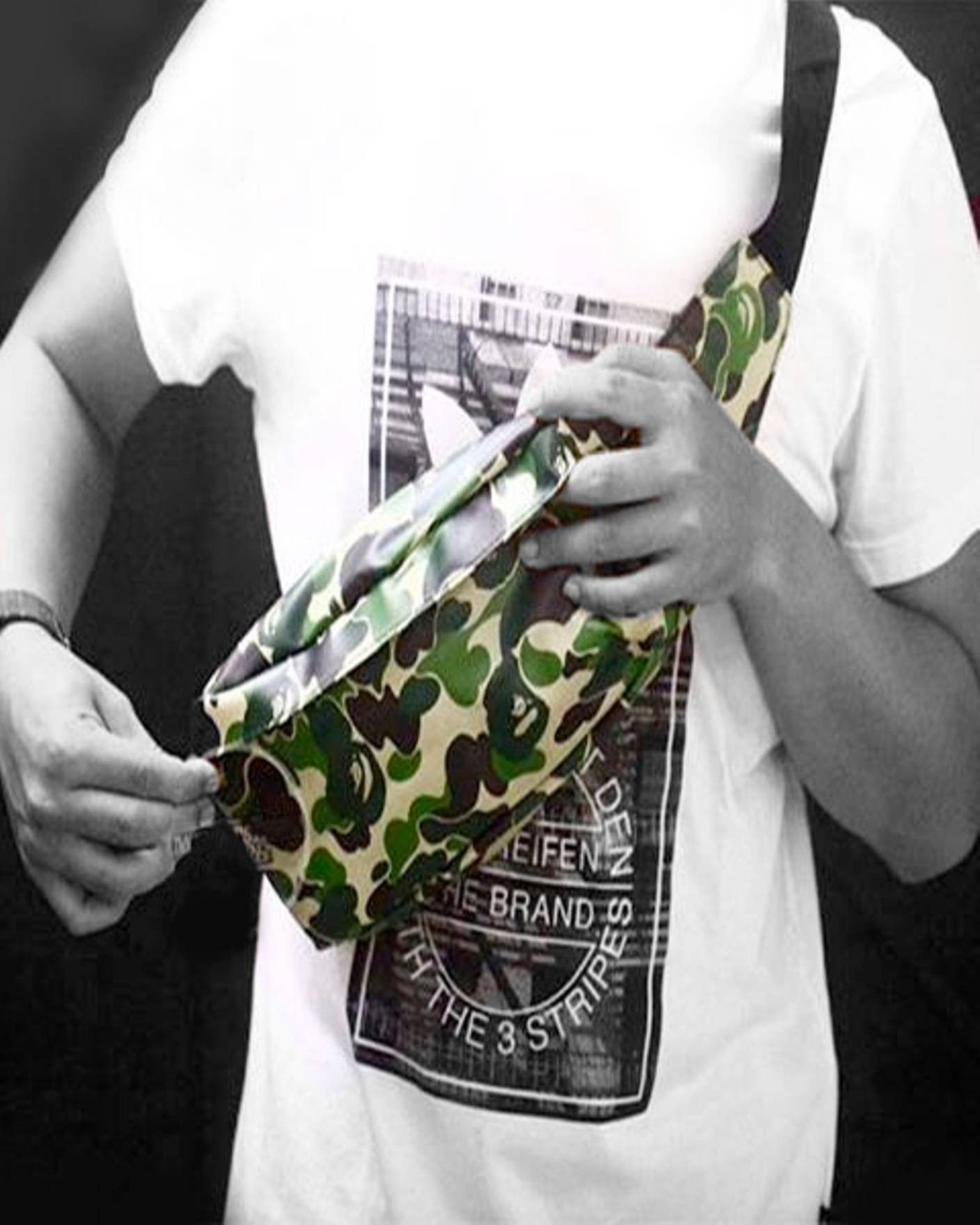 Bape Bape Waist Bag ABC Camo Shoulder Sling Body Fanny Pack Grailed