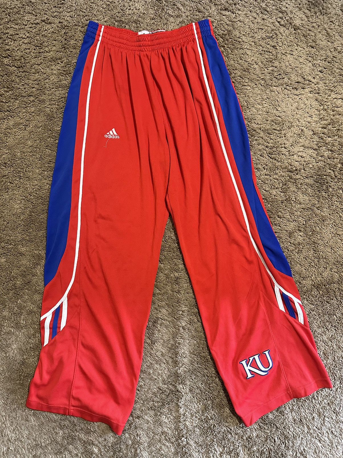 Vintage Adidas Kansas Jayhawks “breakaway” pants 00s size XL