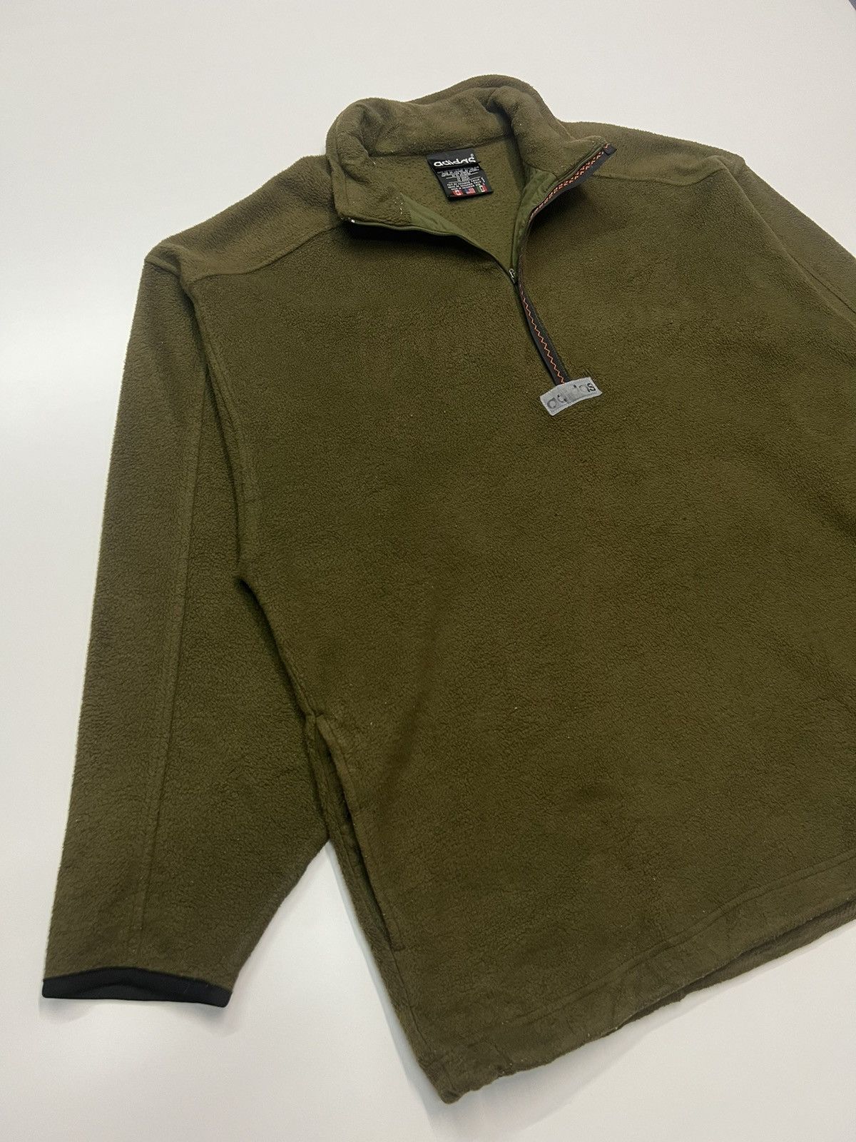 Adidas 🔥VINTAGE ADIDAS HALF ZIPPER FLEECE JACKET Size US L / EU 52-54 / 3 - 2 Thumbnail