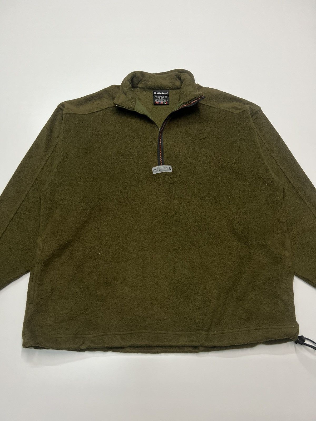 Adidas 🔥VINTAGE ADIDAS HALF ZIPPER FLEECE JACKET Size US L / EU 52-54 / 3 - 4 Thumbnail