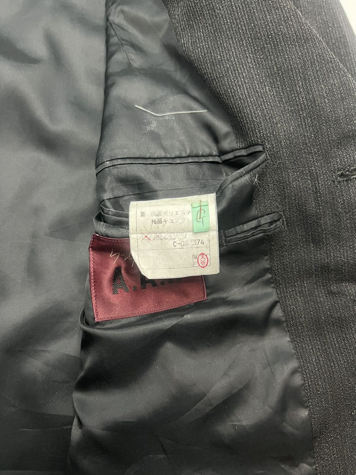Yohji Yamamoto YOHJI YAMAMOTO BLAZERS FOR MEN Size 44S - 8 Thumbnail