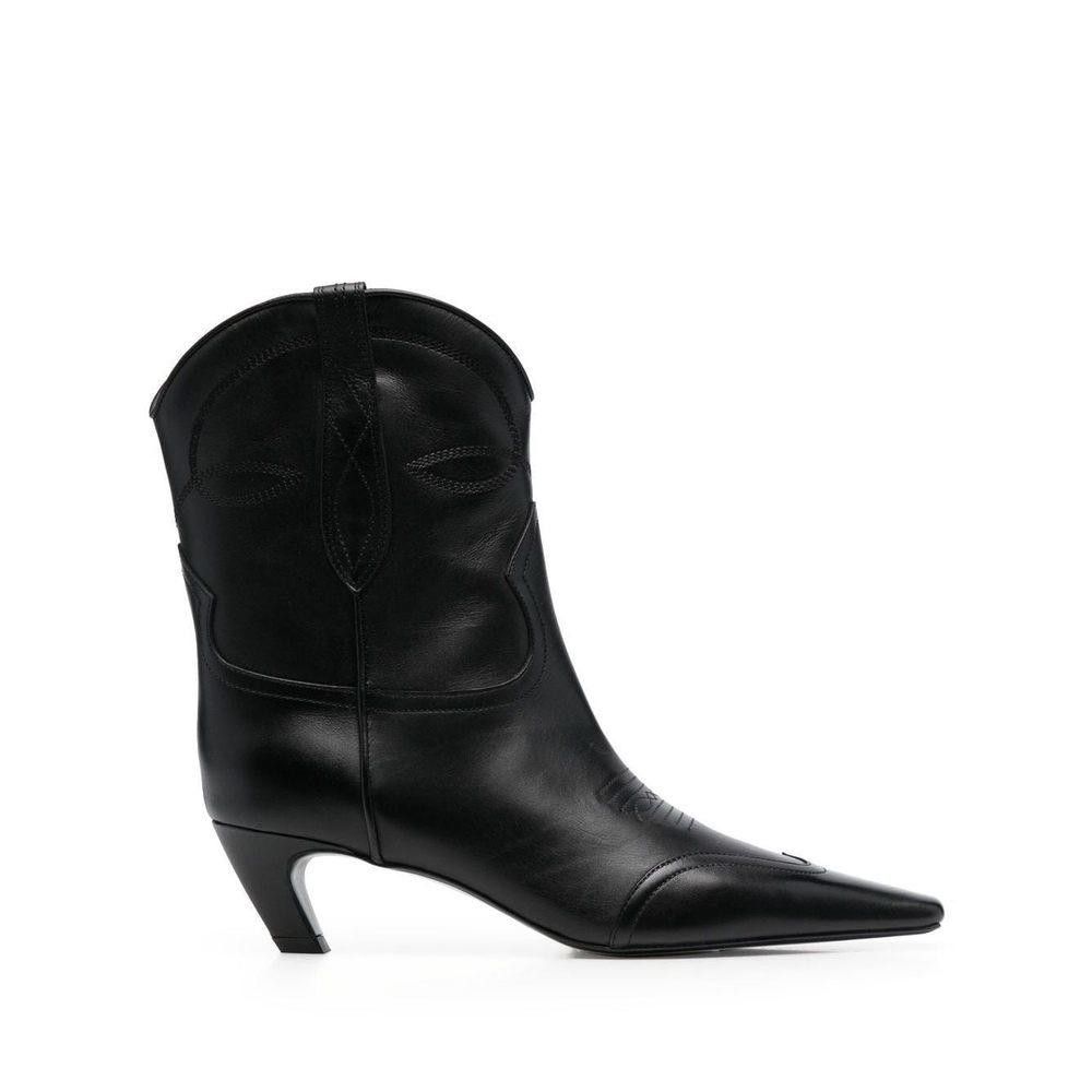 KHAITE BLACK ANKLE BOOT SIZE 40