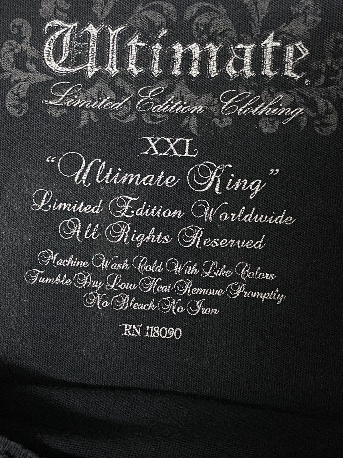 20471120 × Affliction Ultimate UFC Art King Skeleton Wings With Crown Distressed Size US XL / EU 56 / 4 - 9 Thumbnail