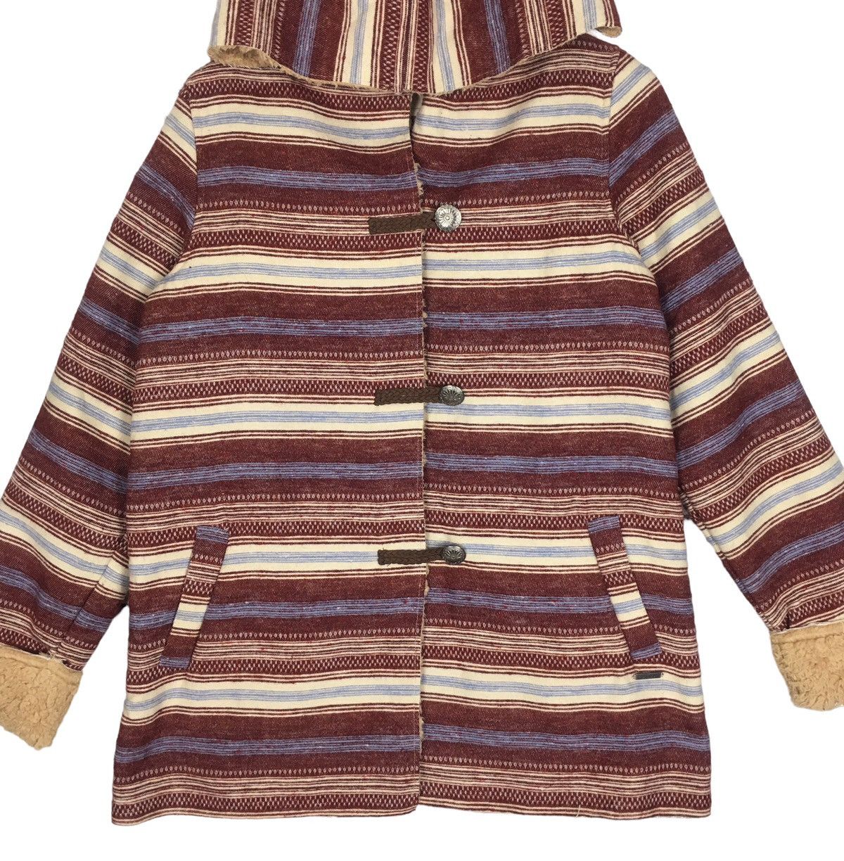 Billabong Bilabong Surfclothing Longboardstyle Fleece Duffle Jacket Size M / US 6-8 / IT 42-44 - 2 Thumbnail