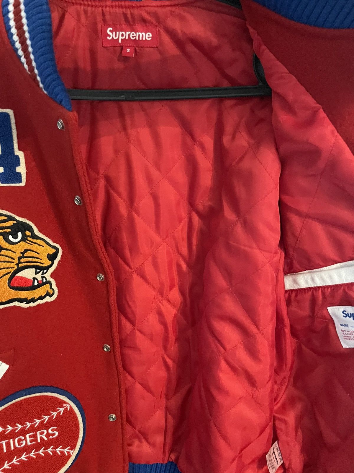 Supreme 2009 Supreme Tiger Varsity Jacket Size US S / EU 44-46 / 1 - 7 Thumbnail
