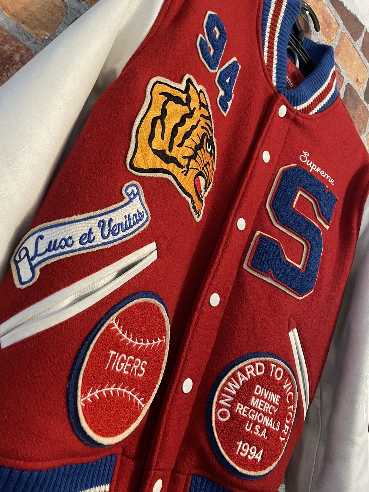 Supreme 2009 Supreme Tiger Varsity Jacket Size US S / EU 44-46 / 1 - 3 Thumbnail