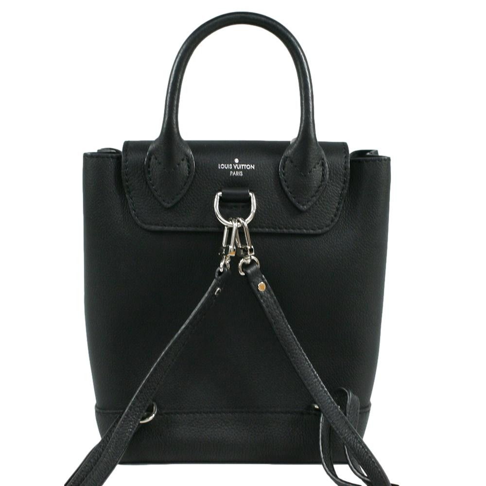 Louis Vuitton Lockme Backpack Mini Rucksack Leather Black Noir