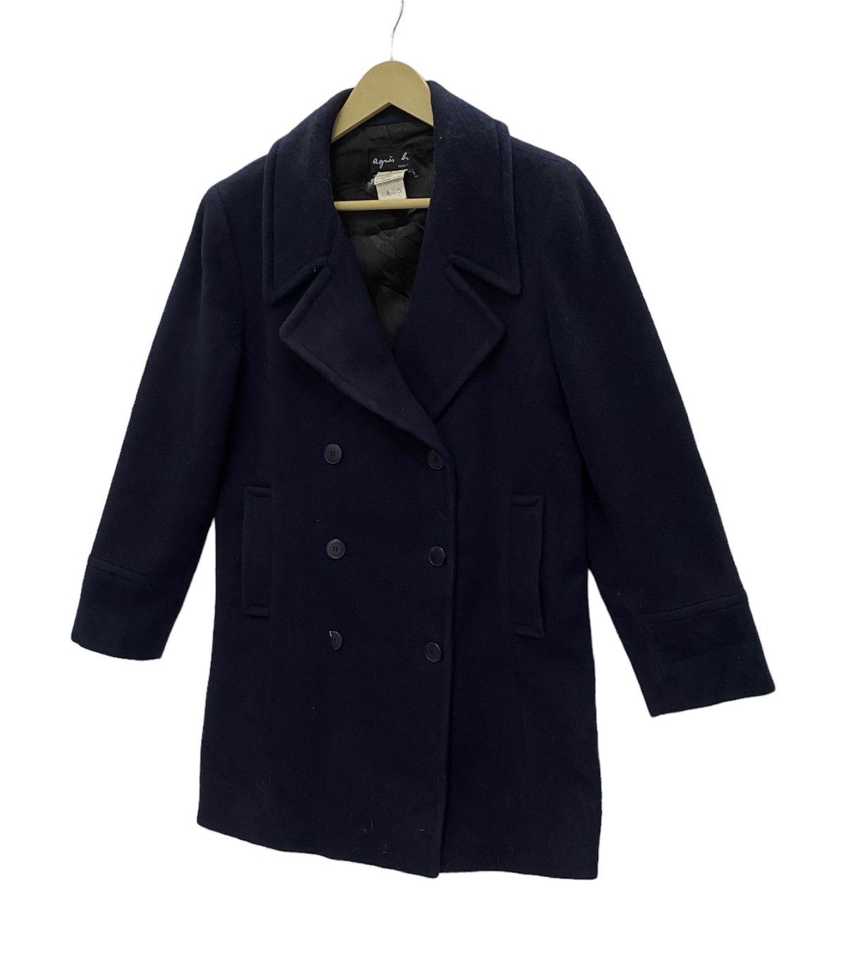 Designer × agnes b. Vintage Agnes B trench coats wool double collar jacket Size US M / EU 48-50 / 2 - 2 Thumbnail