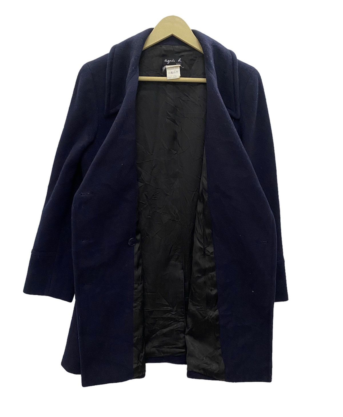 Designer × agnes b. Vintage Agnes B trench coats wool double collar jacket Size US M / EU 48-50 / 2 - 3 Thumbnail