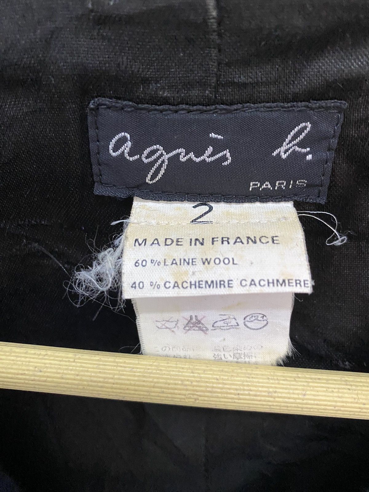 Designer × agnes b. Vintage Agnes B trench coats wool double collar jacket Size US M / EU 48-50 / 2 - 8 Thumbnail